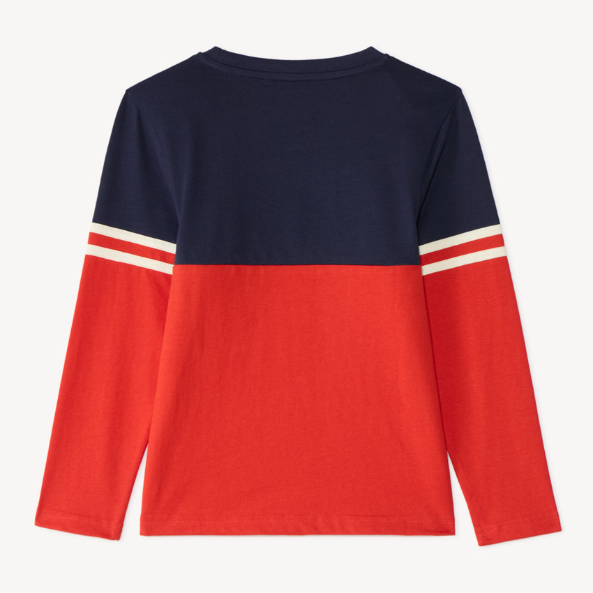 T-shirt manches longues color block 