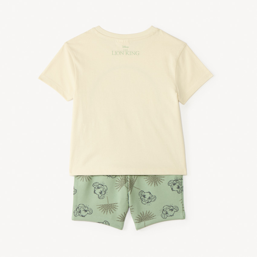 Ensemble 2 pièces t-shirt + short Le Roi Lion Disney pour bébé garçon 
