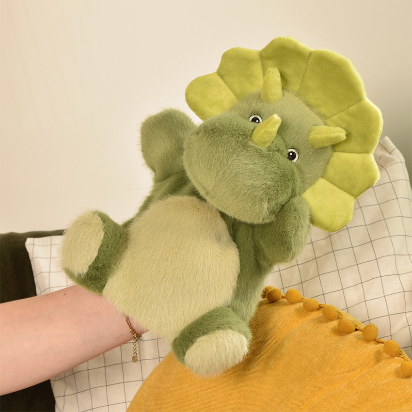 Doudou Marionnette Podcolle 24CM Dino 
