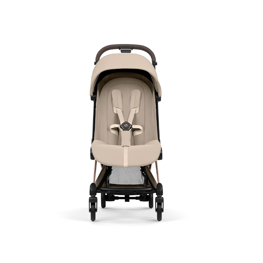 Poussette Coya Style châssis Rose Gold - Cozy Beige 