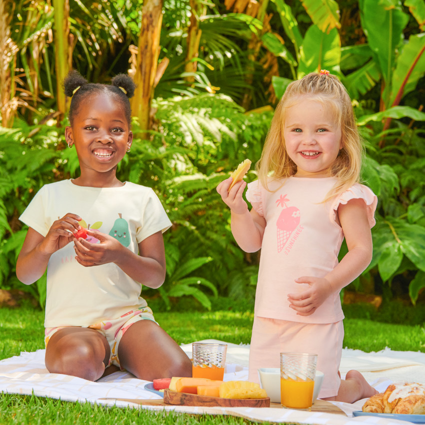 Set de pyjama court 2 pièces motifs fruits pour fille 