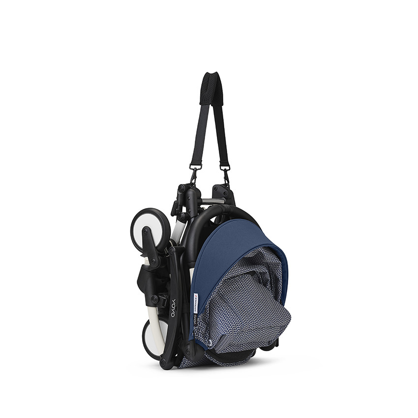 Poussette Stokke® YOYO³ à partir de 6 mois - cadre blanc/bleu Air France 