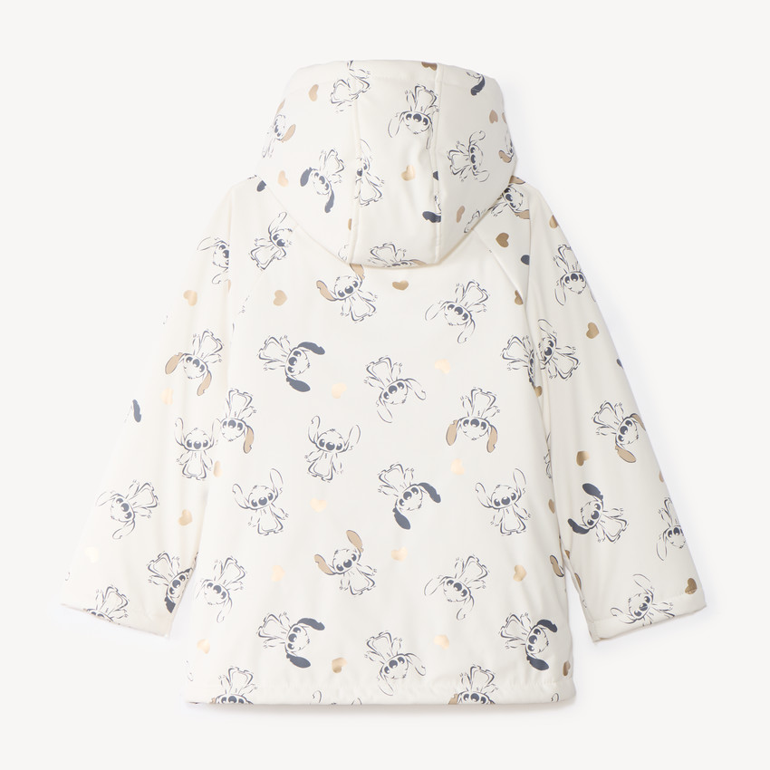 Parka à capuche fille imprimé Stitch Disney 