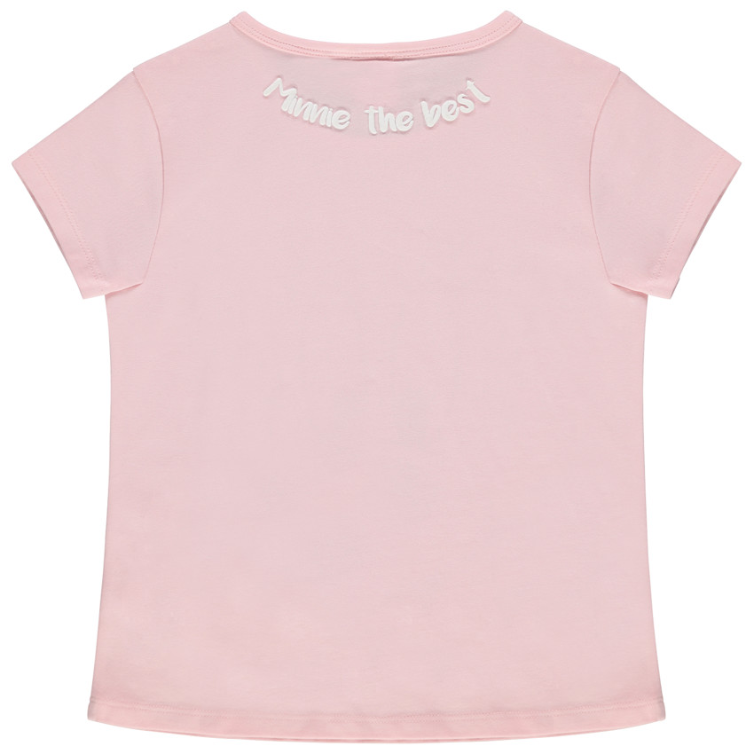 T-shirt manches courtes en coton bio print Minnie Disney 