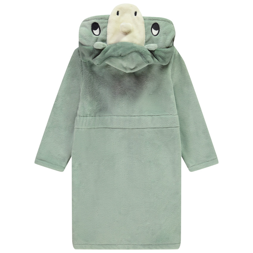 Robe de chambre dinosaure en sherpa pour garcon