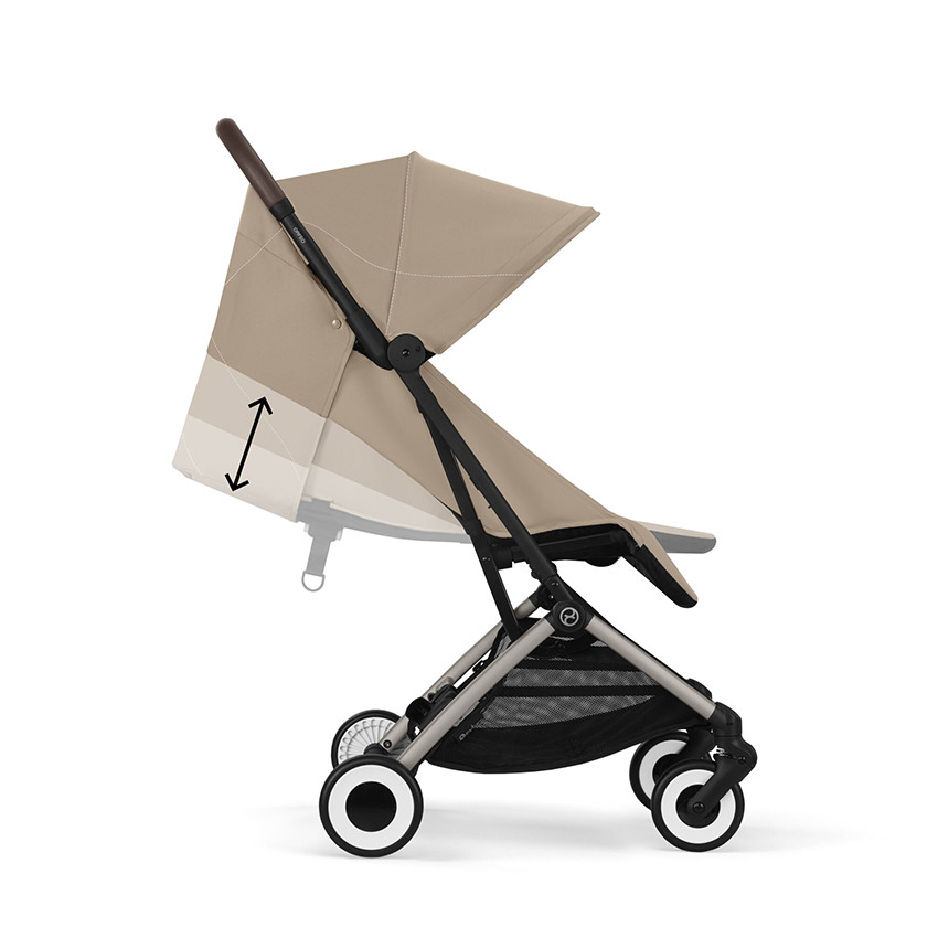 Poussette canne ultra-compacte Orfeo taupe/almond beige 