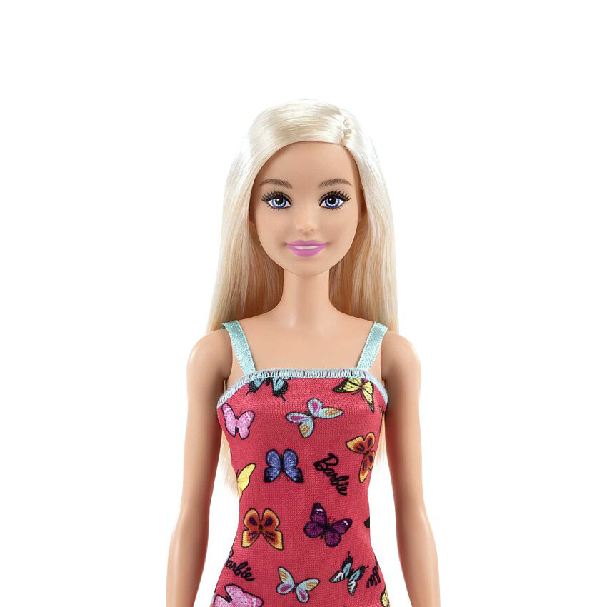 Poupée Barbie chic avec robe à motif papillon  