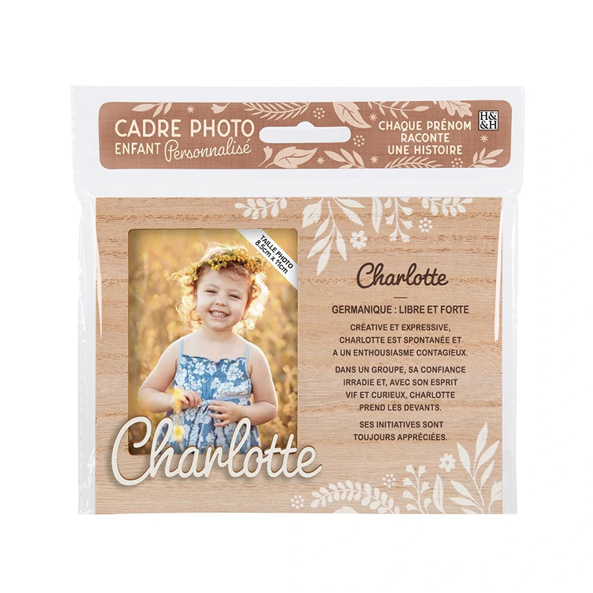 Cadre photo personnalisé 18,5 x 14,5 cm Charlotte 