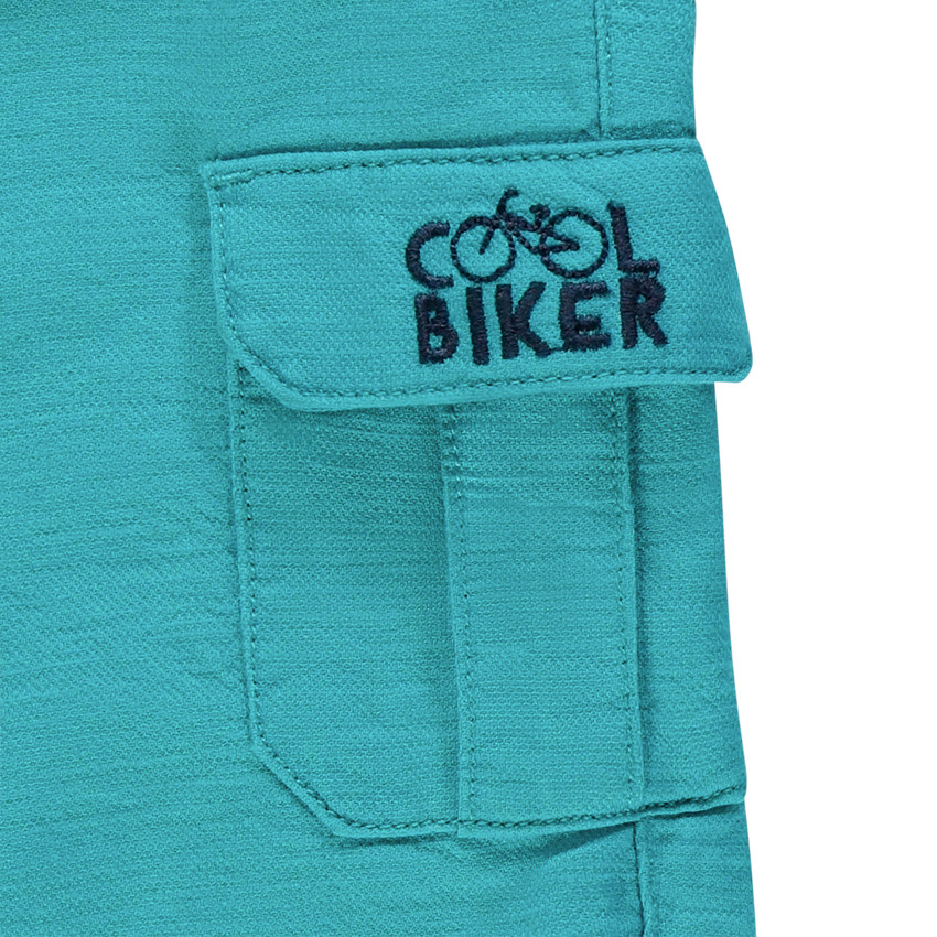 Bermuda cargo bleu en toile  