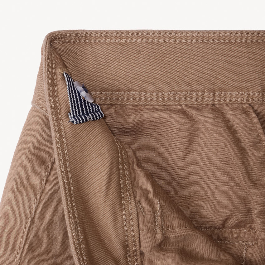 Pantalon cargo uni à poches soufflet pour garçon 