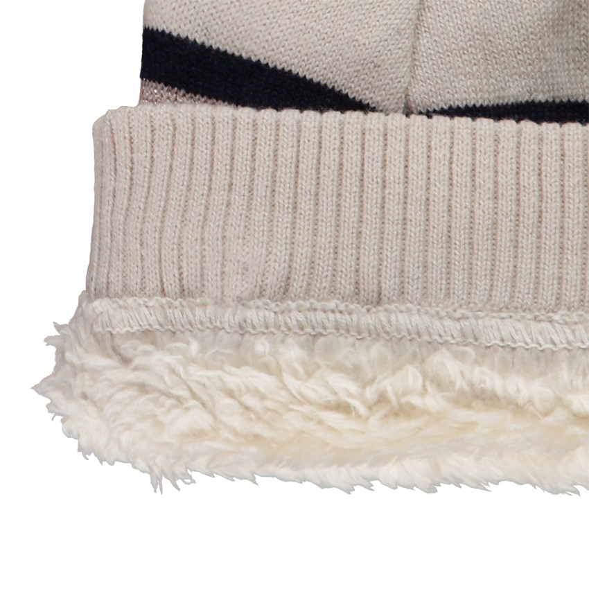 Bonnet à rayures avec noeud fantaisie pour fille 