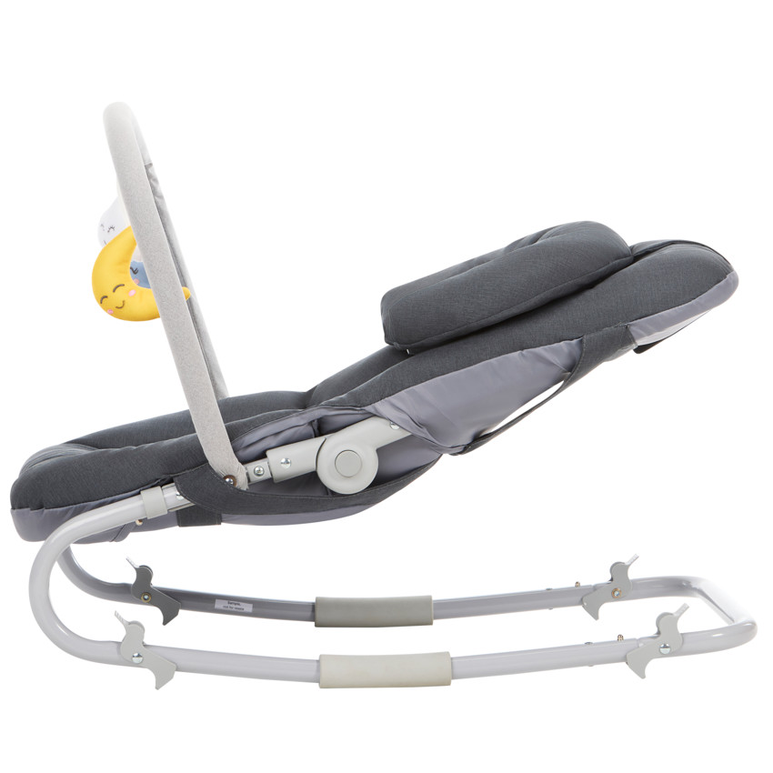 Transat pliable avec arche Comfy gris 