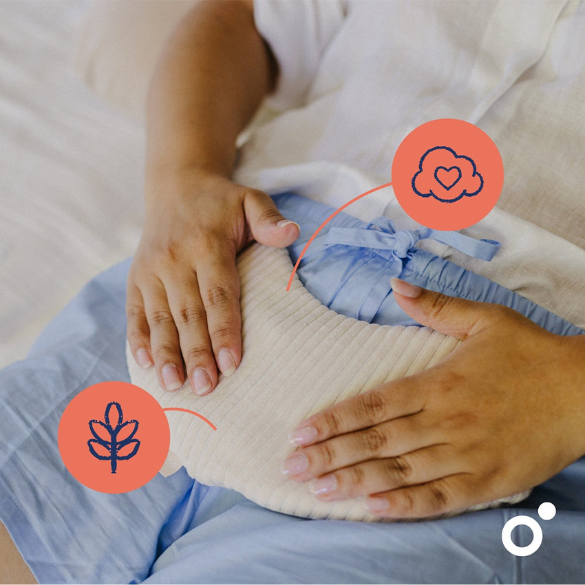 Bouillotte sèche Snoogy Mom Corduroy Sand 