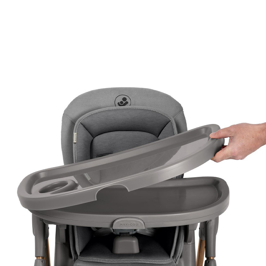 Chaise haute réglable et évolutive Minla Plus elegance graphite 