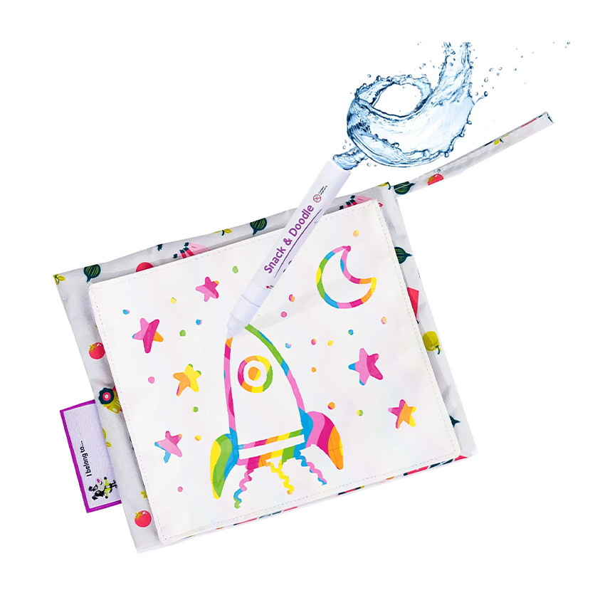 Petit sac à goûter Snack & Doodle avec tapis de dessin à l'eau Ferme 