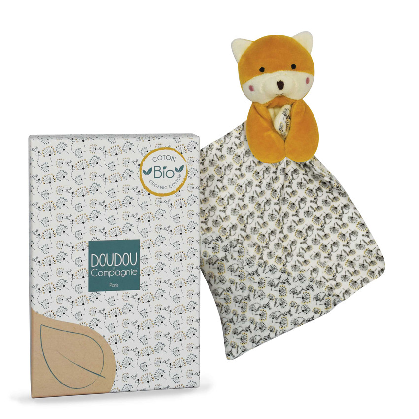 Doudou plat Le Renard fleuri  