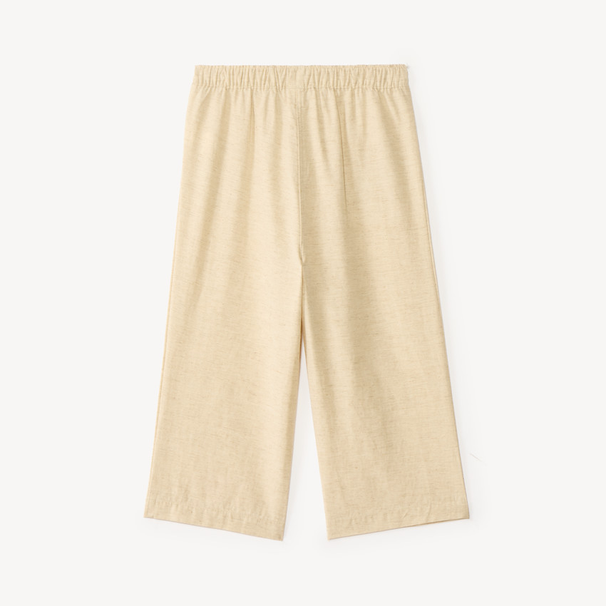 Pantalon large avec broderie fleurs pour bébé fille 