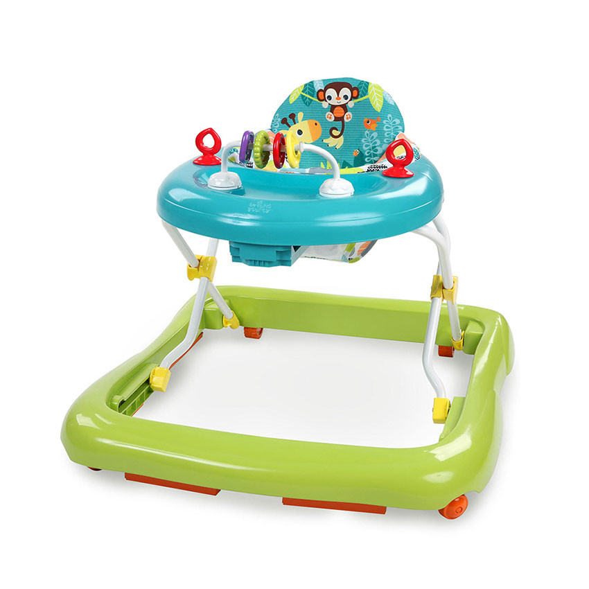 Trotteur pliable Giggling Safari bleu/vert 