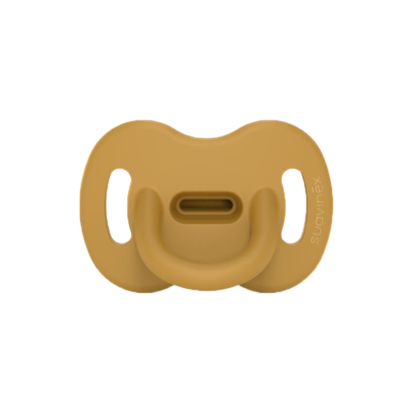 Sucette réversible en silicone Colour Essence 6-18M Moutarde 