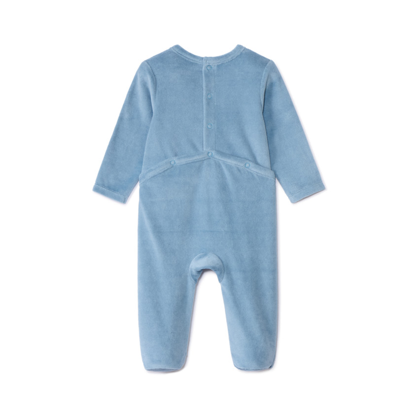 Dors-bien en velours printé pour bébé garçon 
