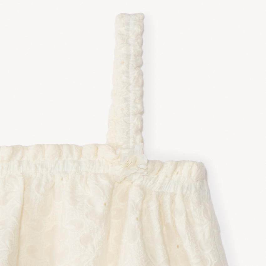 Débardeur en broderie anglaise pour fille  