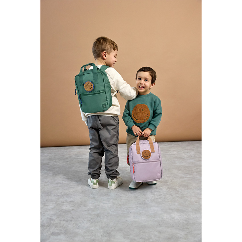 Sac à dos enfant Mini carré Little Gang Vert Foncé 