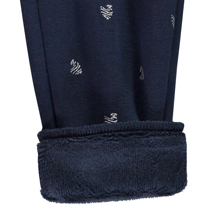 Pantalon de jogging imprimé cœurs en contrecollé pour fille 