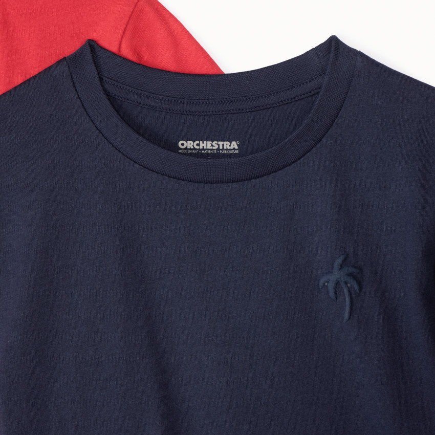 Lot de 3 t-shirts manches courtes print palmier pour garçon 