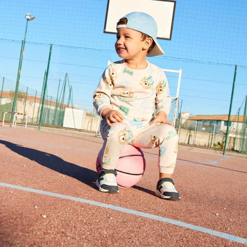 Ensemble jogging imprimé oursons pour bébé garçon