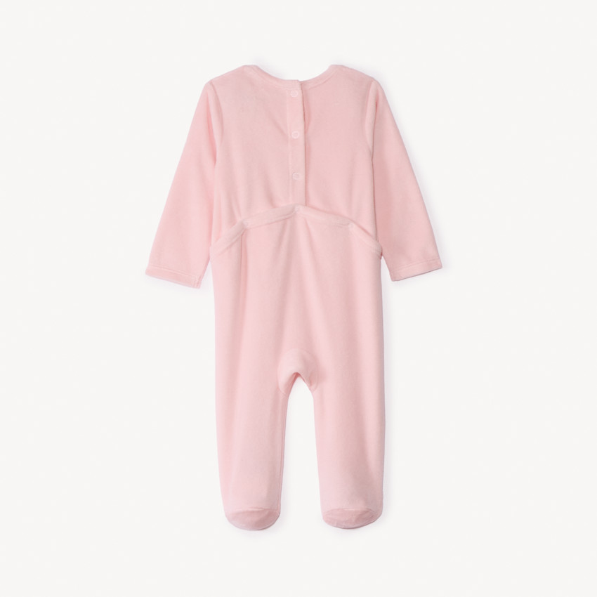 Dors-bien en velours print "Mummy's girl" pour bébé fille 