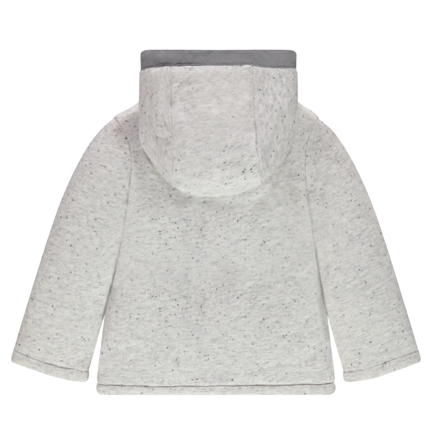 Veste en molleton à capuche avec yeux et dents brodés 