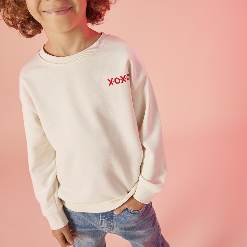 Sweat molleton oversize brode et printe pour enfant Orchestra