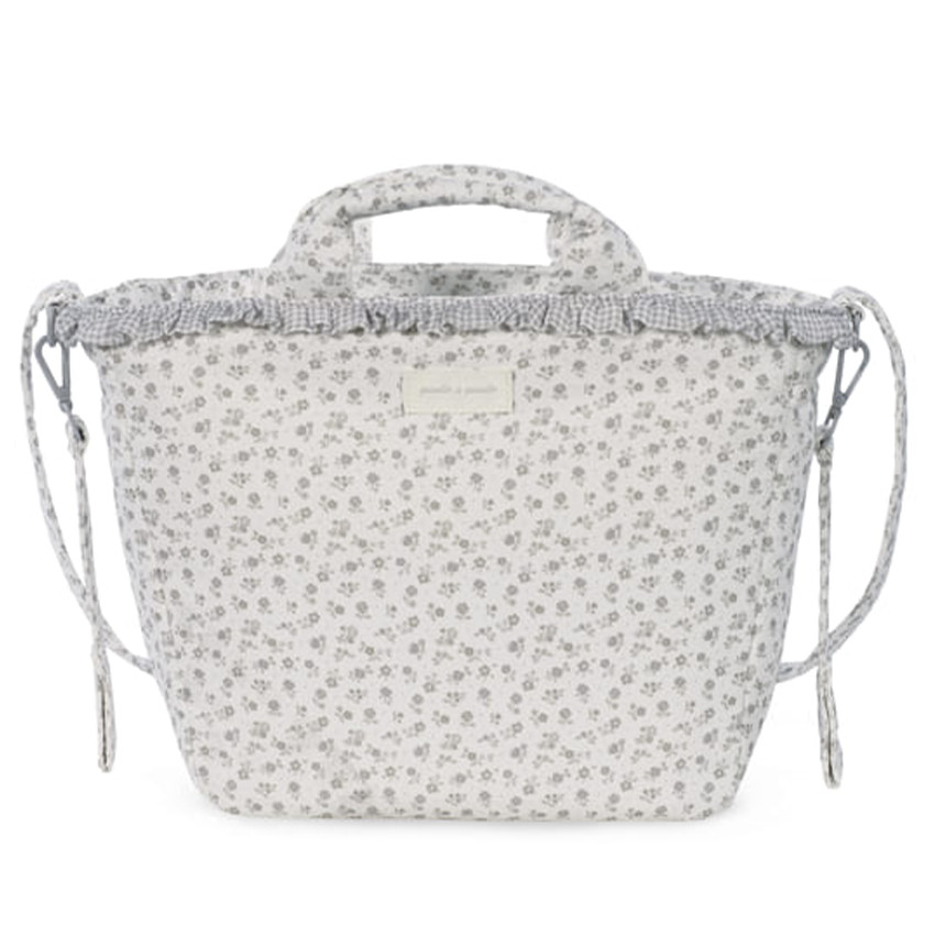 Sac à langer Little Bloom Fleurs Gris 
