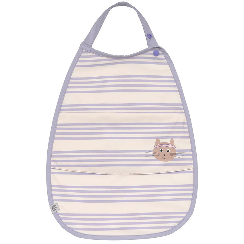 Bavoir poche imperméable Tiny Team Cat 6-36m 