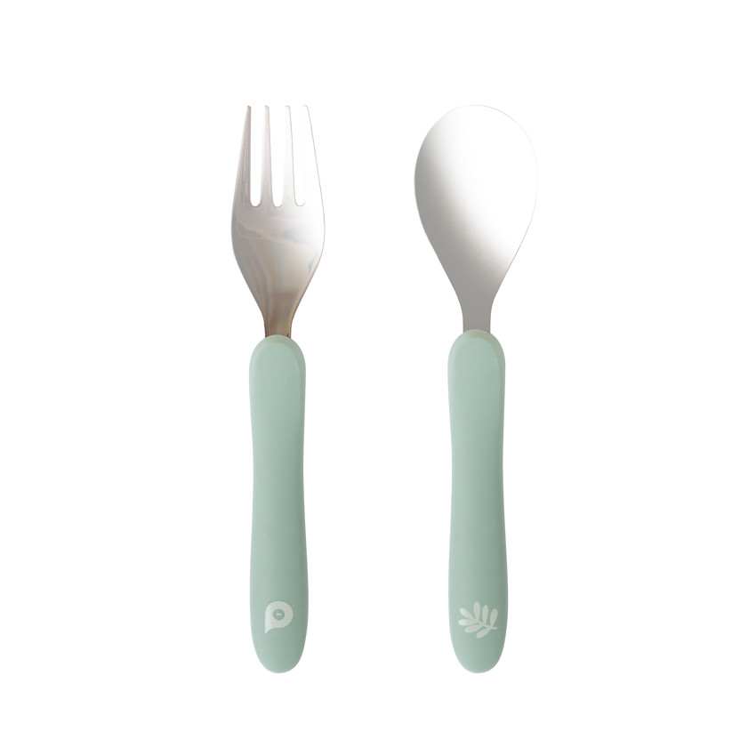 Set de couvert cuillère et fourchette Miamix - vert 