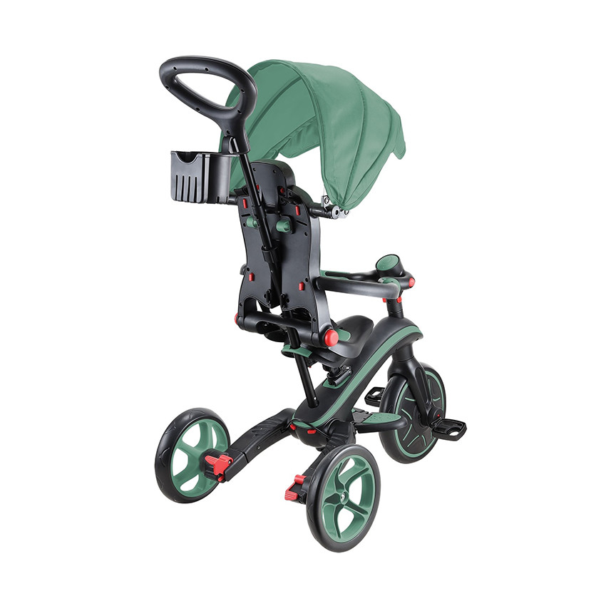 Tricycle évolutif et pliable Explorer Trike 4 en 1 olive 