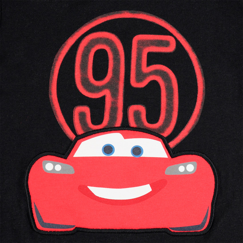 Pyjama avec t-shirt print Cars et bermuda à bandes 