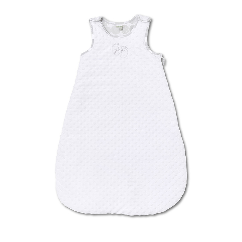 Turbulette en velours sans manches à pois relief  