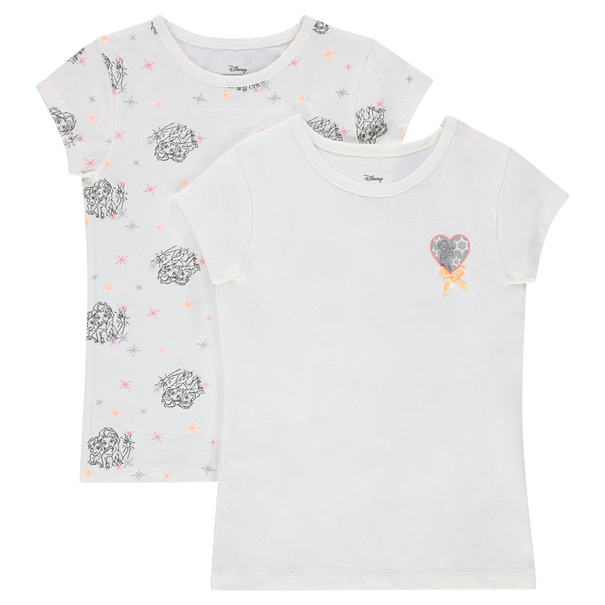 Lot de 2 maillots de corps en coton print Disney Reine des neiges