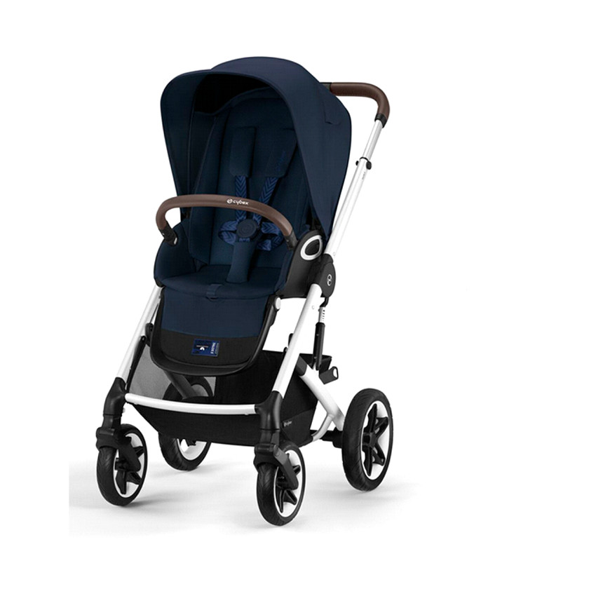 Poussette Talos S Lux Châssis Silver - Ocean Blue 