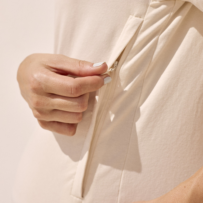 T-shirt manches courtes d'allaitement printé 