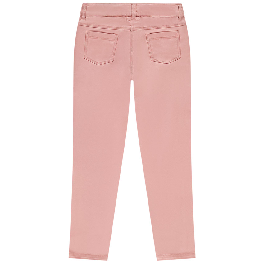 Pantalon slim en twill uni pour fille 