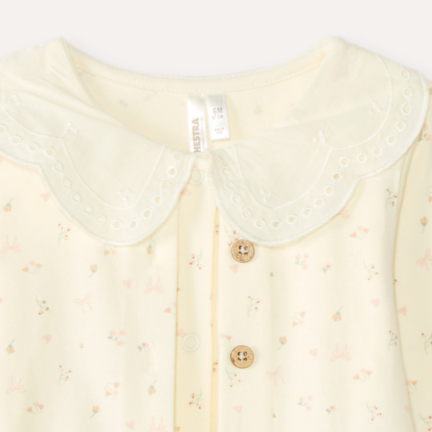 Ensemble 2 pièces bébé fille body effet gilet et legging 