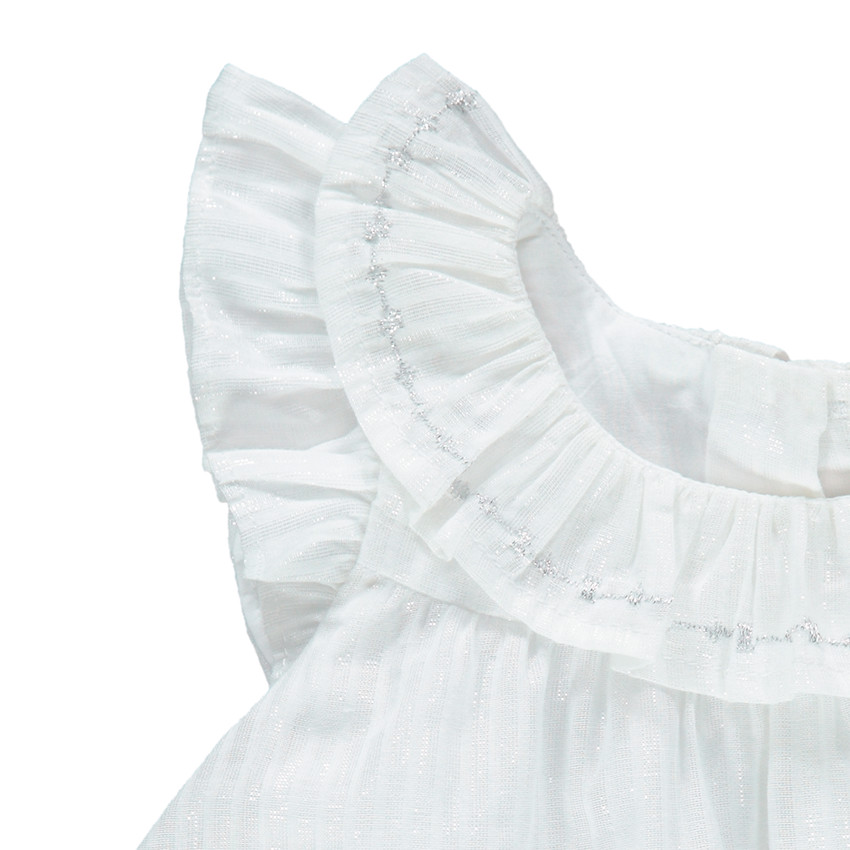 Ensemble de cérémonie robe volantée et bloomer assorti 
