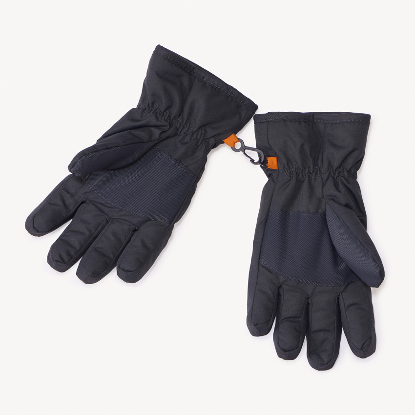 Gants de ski en toile doublée et motif camouflage garçon 