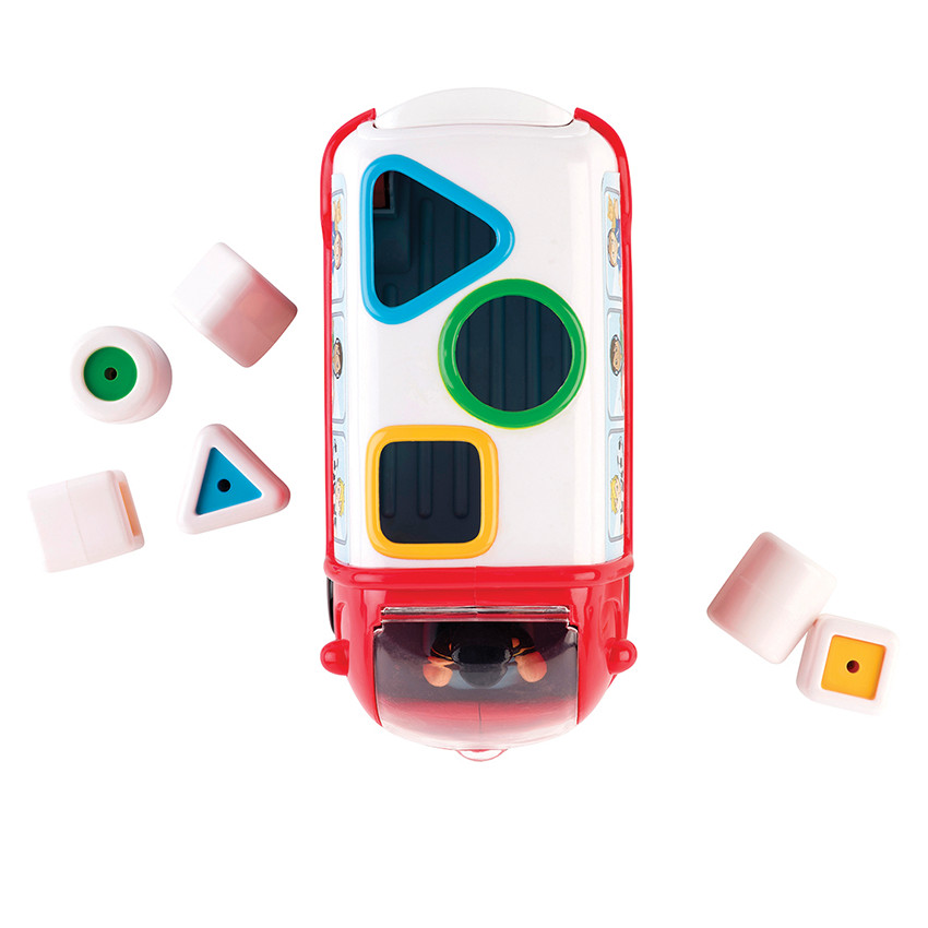 Jouet 2 en 1 bus des formes à friction 