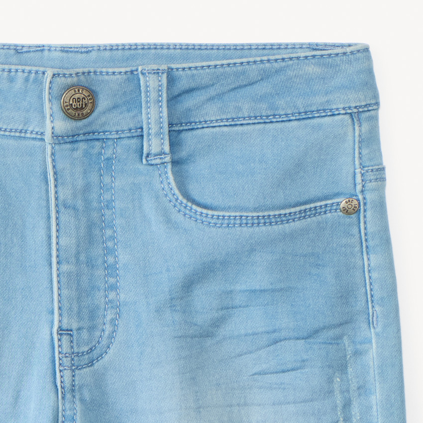 Bermuda en jean avec revers pour garçon 