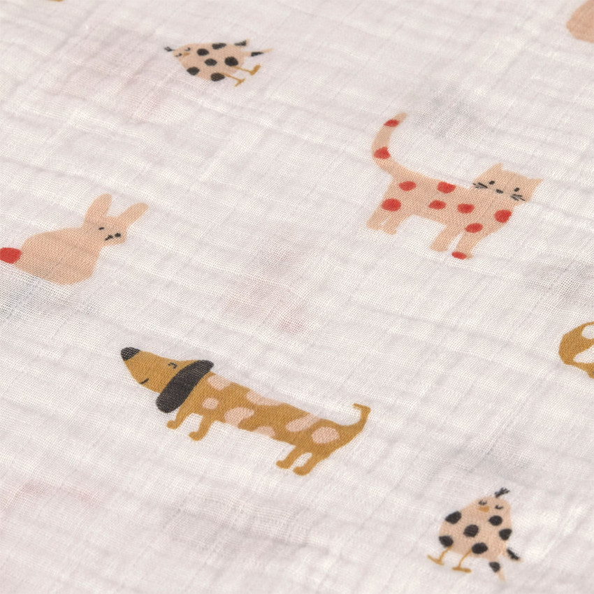 Lot de 3 langes Little Mateys Orange épicé 