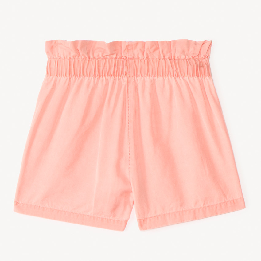 Short en tencel avec nœuds décoratifs pour fille 