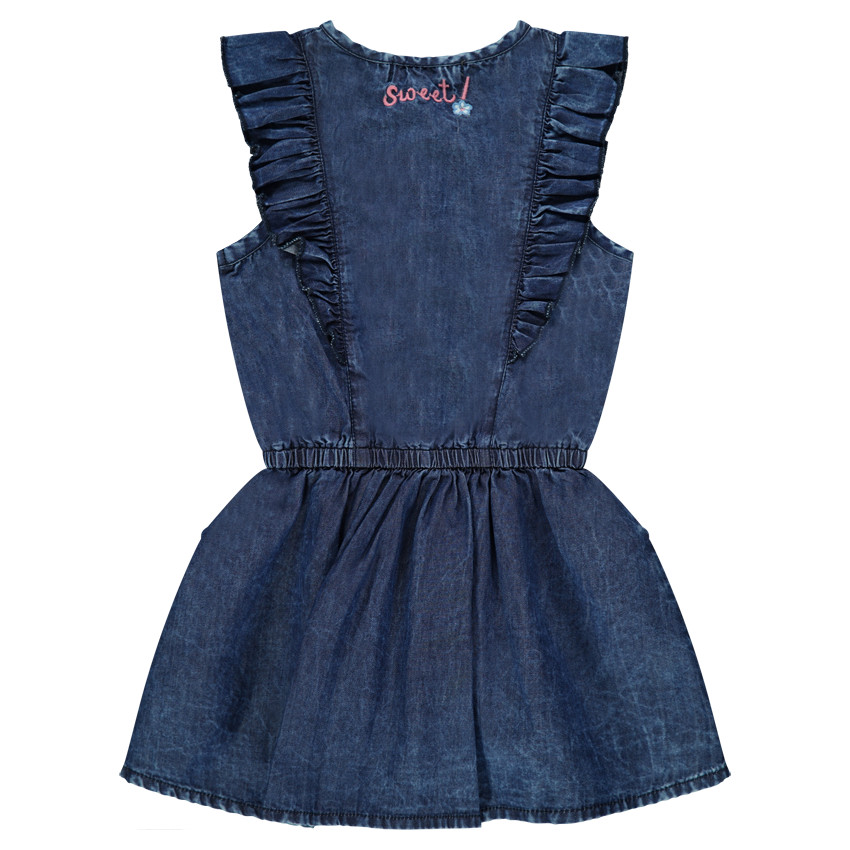 Robe en chambray à volants 